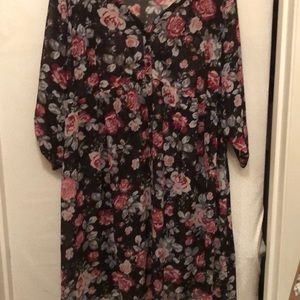 Torrid rose print dress
